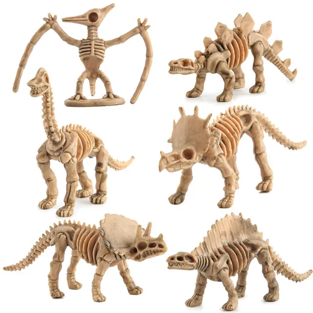 12pcs Dinosaur Toys Fossil Skeleton Simulation Model Set Mini Action Figure Educational Creative Collection Toys For Children 4