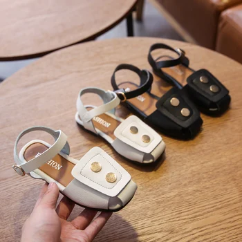 

Baby cute sandals 2020 new fashion summer girl shoes kids girls pu sandals toddler kids flat shoes