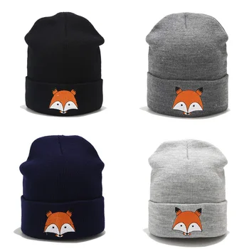 

2019 New Knitted Winter Caps Women Men Soft Warm hat Beanie Knit Cap Crochet Elasticity Hats Female cartoon Skullies & Beanies