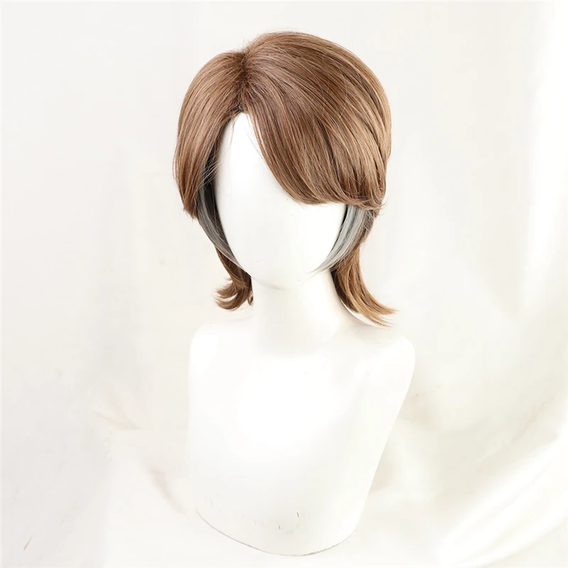 The Final Season Attack on Titan Jean Kirstein Short Layered Brown Mixed Cosplay Wig Heat Resistant Synthetic Hair + Wig Cap anime halloween costumes Cosplay Costumes