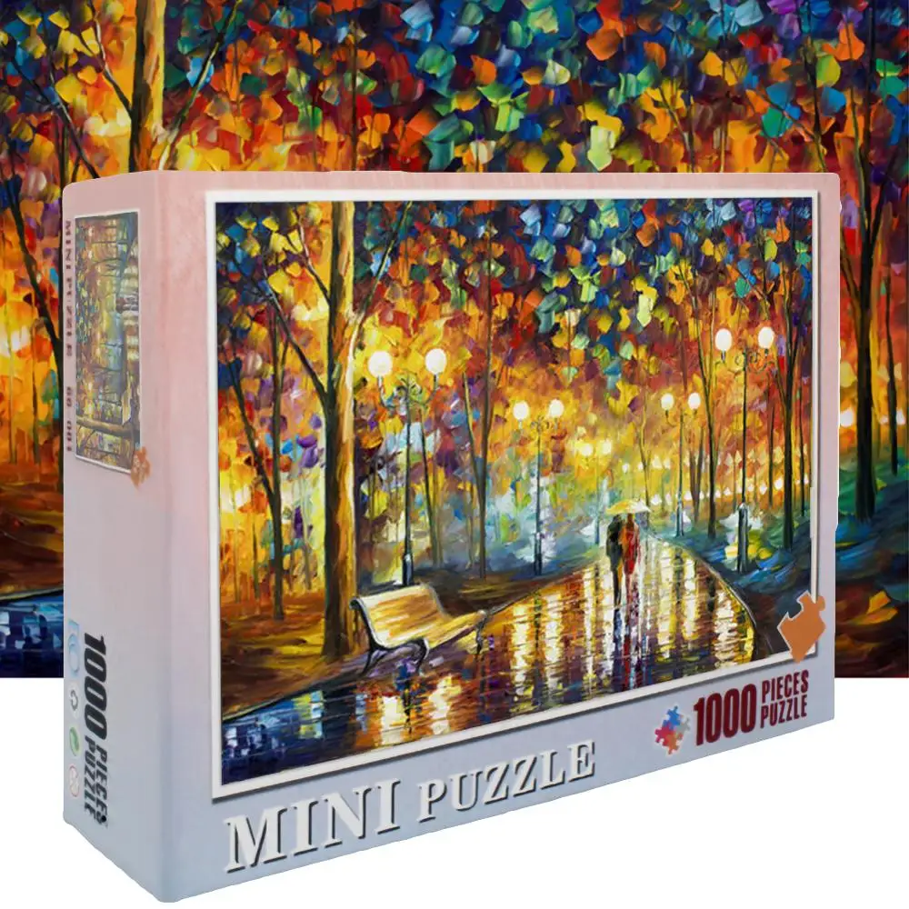 

1000 Pieces jigsaw Puzzles Wooden Assembling picture Landscape Puzzles Toys for Adults Children Games Educational Toys