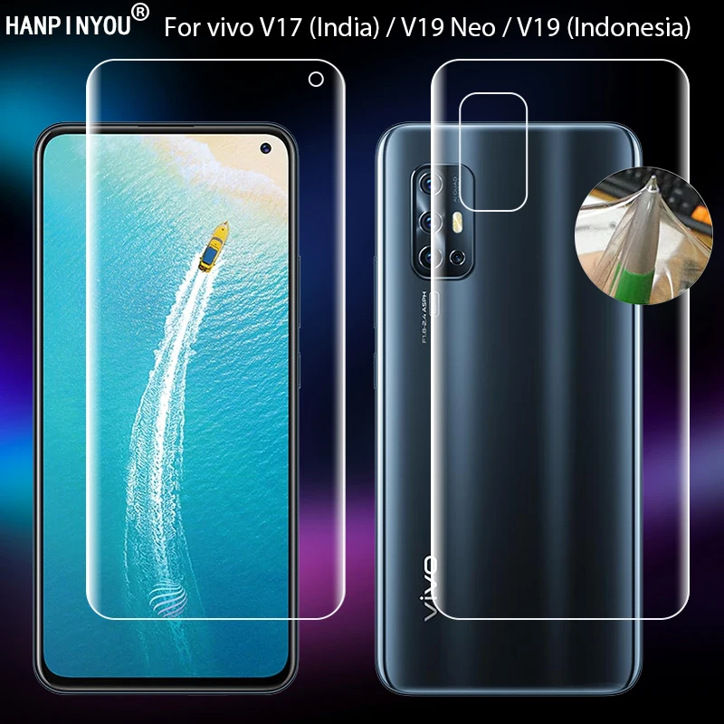 For vivo V17 India V19 Neo 6.44“ Clear TPU / Matte Anti-Fingerprints Hydrogel Full Cover Soft Screen Protector Protective Film | Мобильные