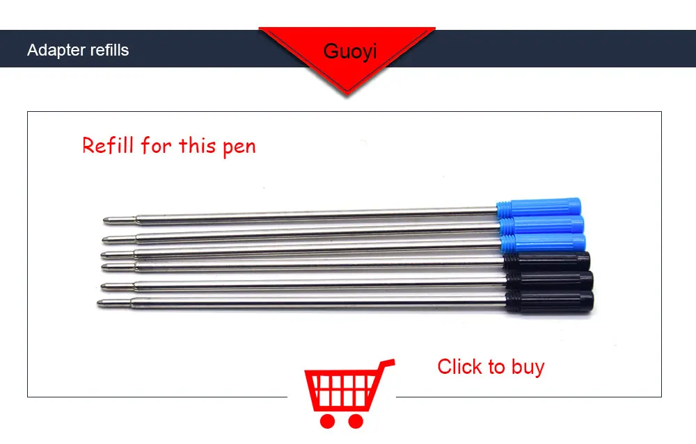 Guoyi C33 открытая мини металлическая шариковая ручка 3 шт./партия 0.7мм для школы, офиса, канцелярский подарок; ручка, бизнес-отель, ручка для письма