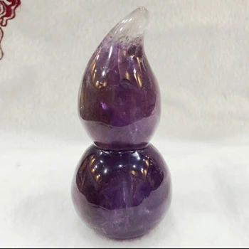

607+++++Natural amethyst gourd ornaments Froude double to Chengxiang Hannaford home office feng shui ornaments