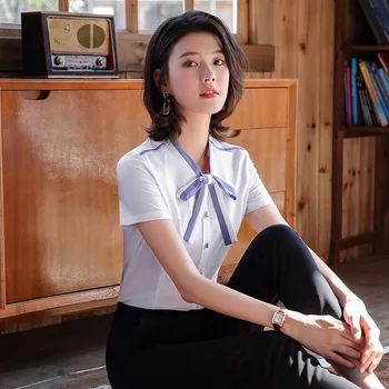 

Goddess Fan 2020 Trend Occupation Business Foreign Style Female Catering Front Desk Waiter Yan316