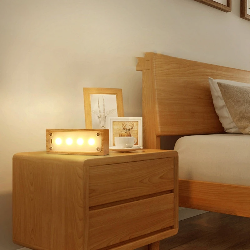 

Magnetic Light Night Light Wooden Dimming Night Lamp Eye Protection Desk Lamp USB Lamp WC Light Home Decoration Accessories Gift