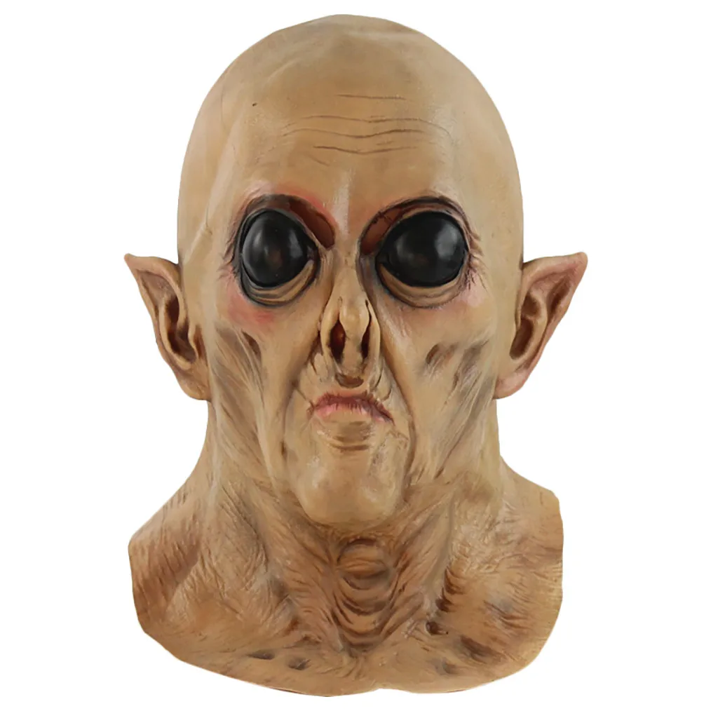 Горячая Распродажа, забавная страшная латексная маска дьявола для лица, зомби, наряд, реквизит, реалистичный головной убор, очень, интересный