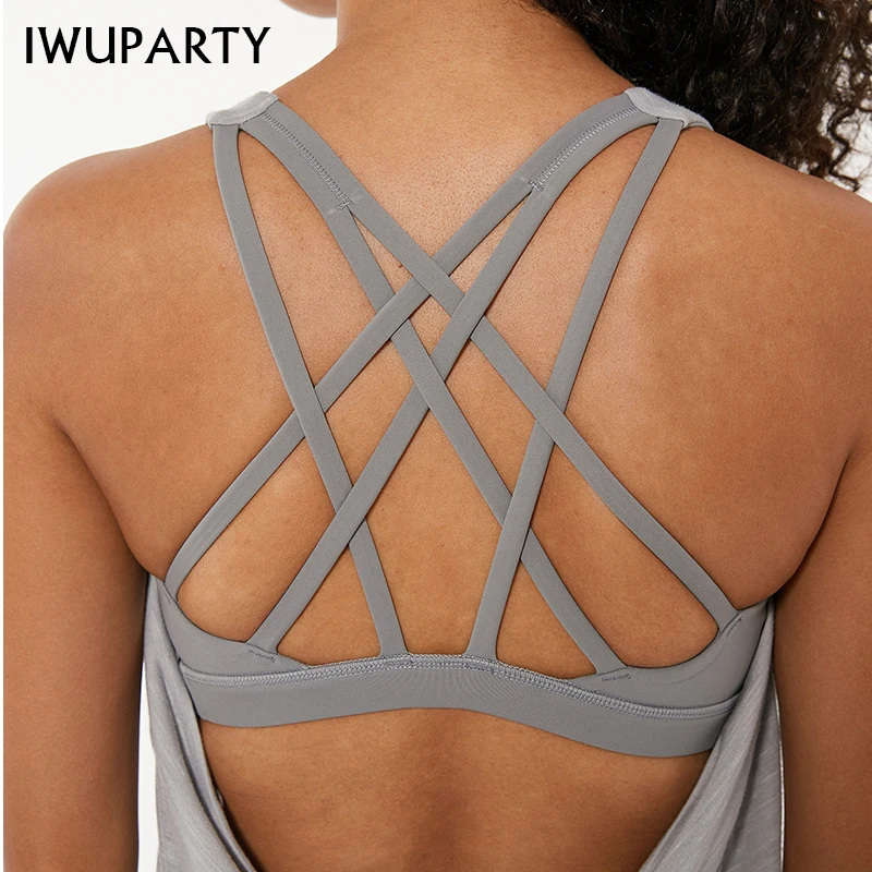 Women's Two-In-One Loose Comfortable Sleeveless Vest Short With Bra Fit Gym Tank Top Women Workout Tops Joga Womens Sportswear