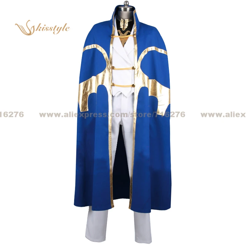 Kisstyle модный кодовый костюм Geass: Lelouch of the Rebel Suzaku Kururugi/Рыцарь семь синих костюмов