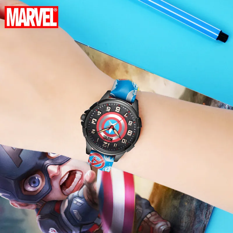 Часы кварцевые с героями мультфильма мстители из Marvel|Детские часы| |