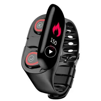M1 TWS bluetooth наушники беспроводные наушники Смарт-часы Смарт-Браслет Пульс смарт-Браслет фитнес-трекер спортивные часы