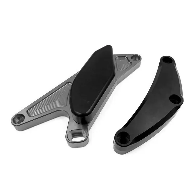 Для Suzuki GSXR600/750 2006-2010 аксессуары для мотоциклов алюминиевый чехол для двигателя статора слайдер Крушение протектор POM рамка - Цвет: Серый