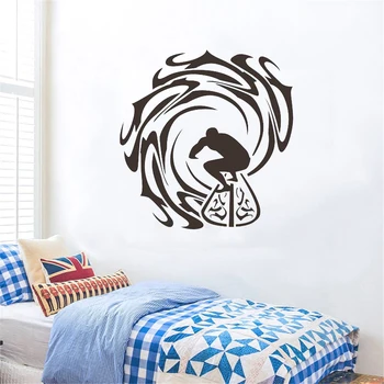 

Surfing Wall Sticker Surf Decal Swimming Posters Home Decoration Decor Mural Swimming Vinyl Wall Decals ov146