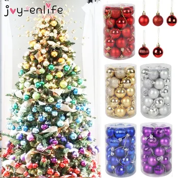 

34pcs christmas ornament for Christmas Balls xmas Tree decoration Ball Bauble natal deco home hanging Kerst Decoratie new year