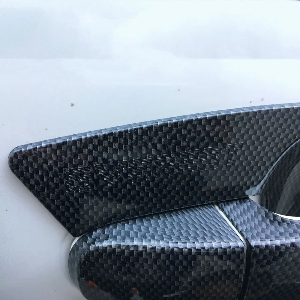 Автомобильная дверь Gandle чаша вставка накладка 12 шт ABS пластик углеродное волокно