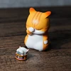 9 pieces/set Distressed cat Cute Funny Depressed Cats Toys Anime Action Toy Figures Model Gift for Girl Friend Children ► Photo 2/5