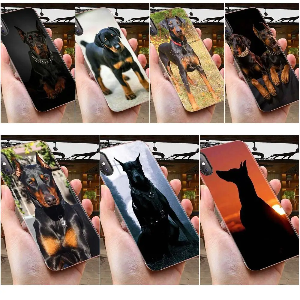 Мягкий ТПУ чехол для телефона собака добермана huawei Honor mate 7 7A 8 9 10 20 V8 V9 V10 G Lite Play Mini