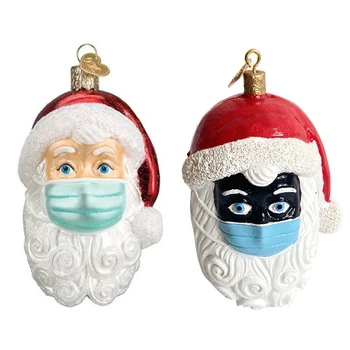 

2020 DIY Personalized Santa Claus Of Ornament Quarantine Decorate Hanging Pendants Chiristmas Santa Ornament Navidad New Year