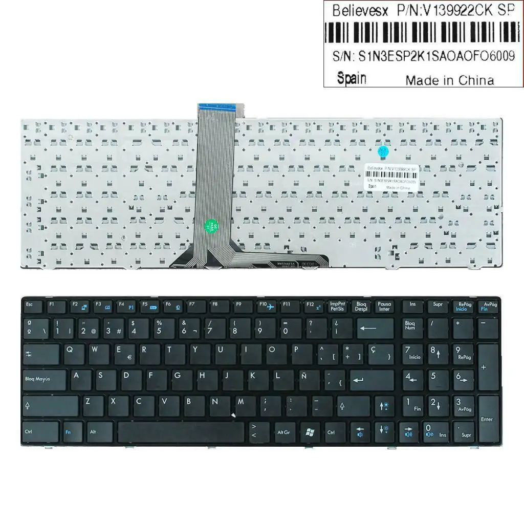 Заменить для MSI GE60 0NC 0ND серии Испанский SP раскладка клавиатуры ноутбука
