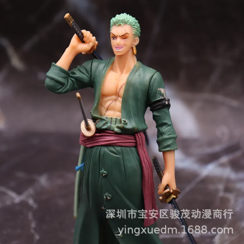 

Anime One Piece Sauron Zoro Two Years Later PVC Figure Toy Roronoa Zoro Model Collectible Doll Figurine Puppets Kids Gift 13cm