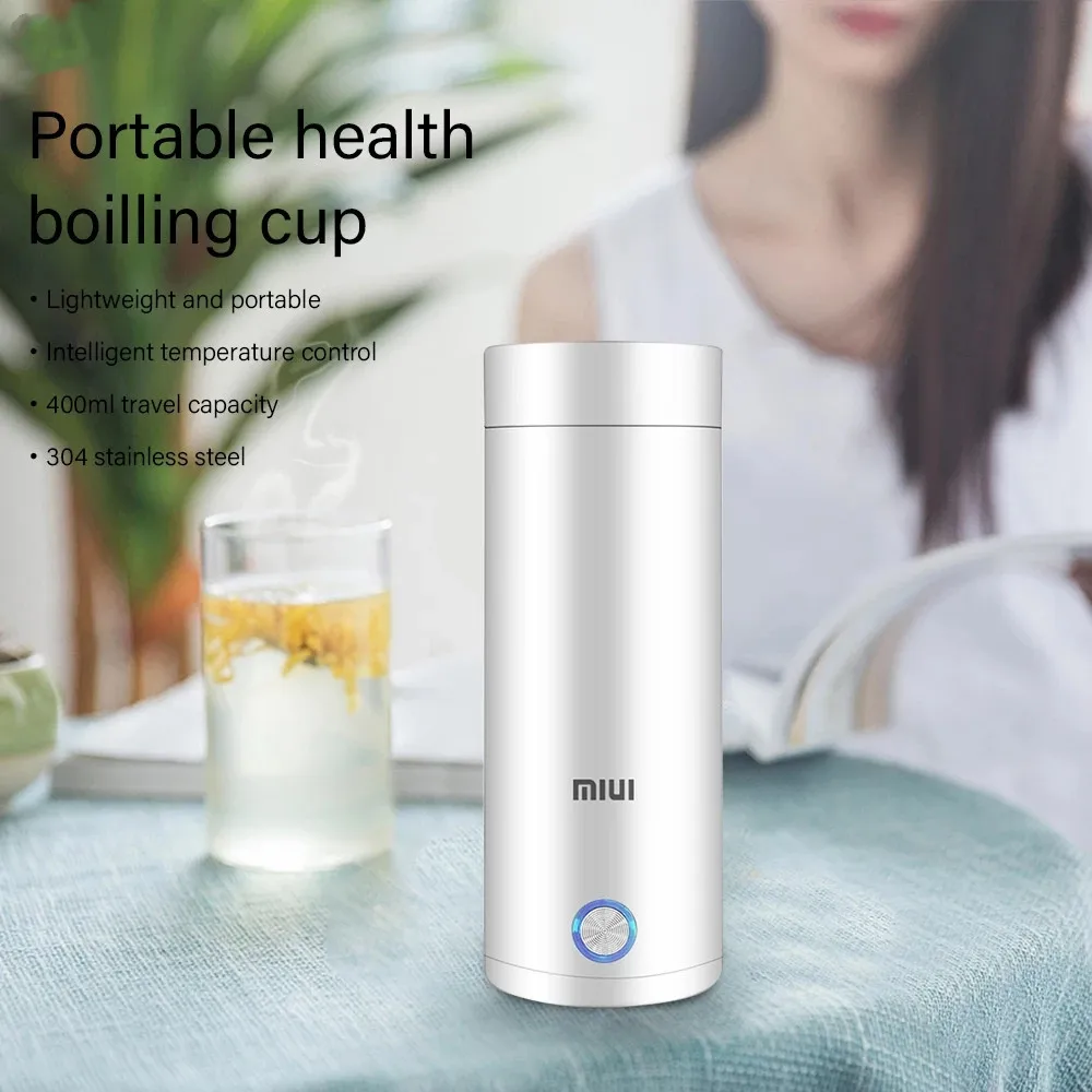XIAOMI MIJIA Portable Electric Kettle Thermal Cup Coffee Travel Water Boiler Temperature Control Smart Water Kettle Thermos 3