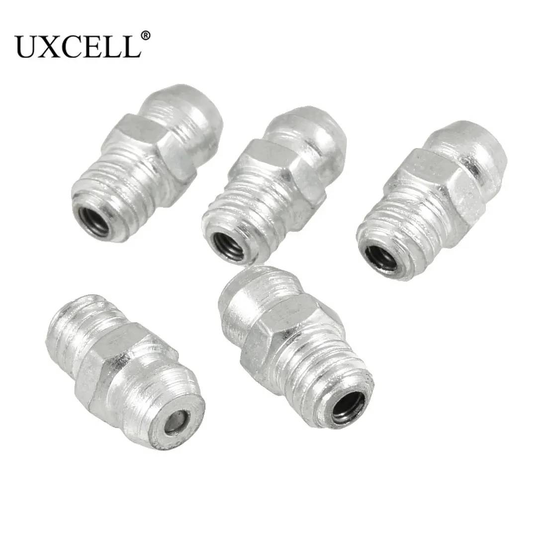 uxcell 2pcs M6 x 1 Stainless Steel Motorcycle Car 90 Degree Grease Nipple Fitting