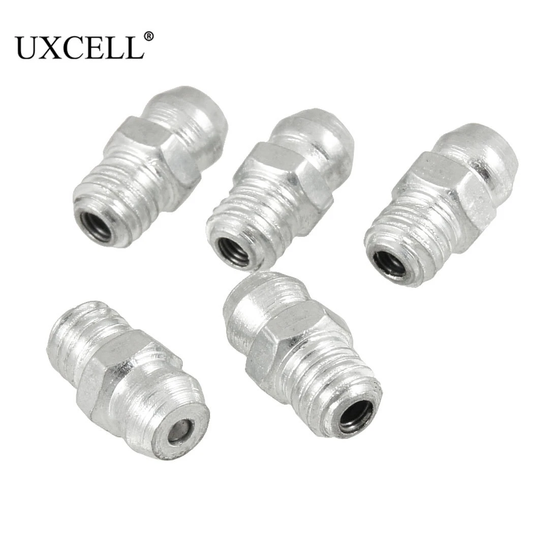 uxcell 20Pcs M6 x 1 Thread 90 Degree Angle Brass Grease Zerk Nipple Fitting for Car 
