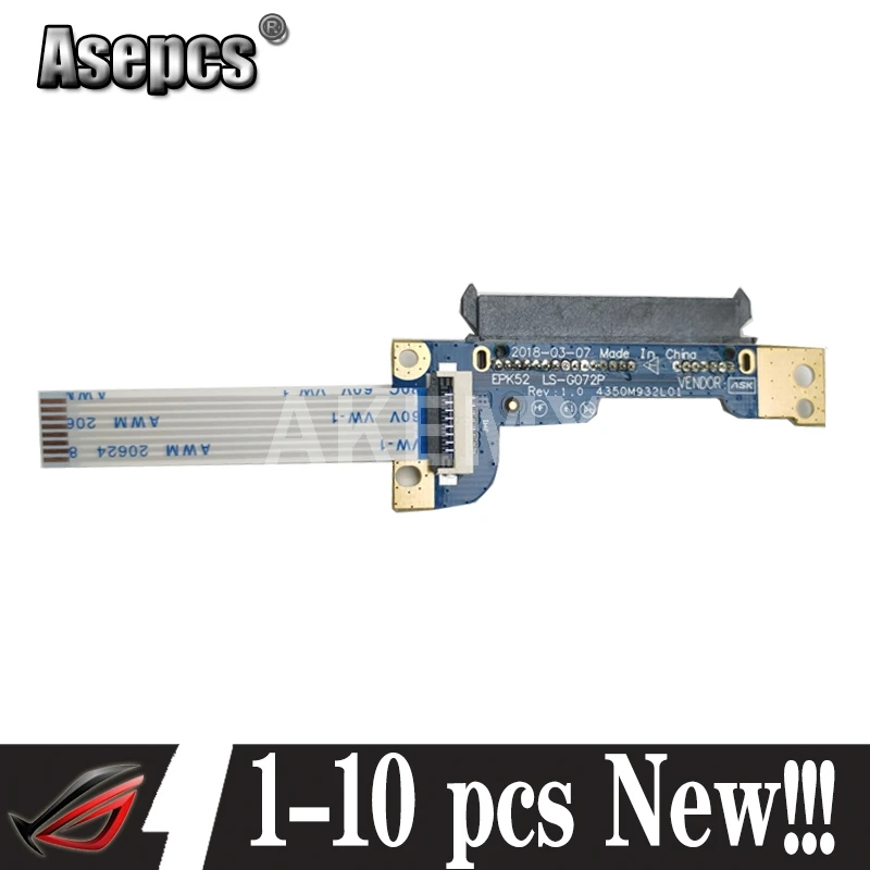 1 10 шт Akmey новый для For HP 15 DA DB HDD жесткий диск разъем кабельная плата LS G072P 435OM932L01