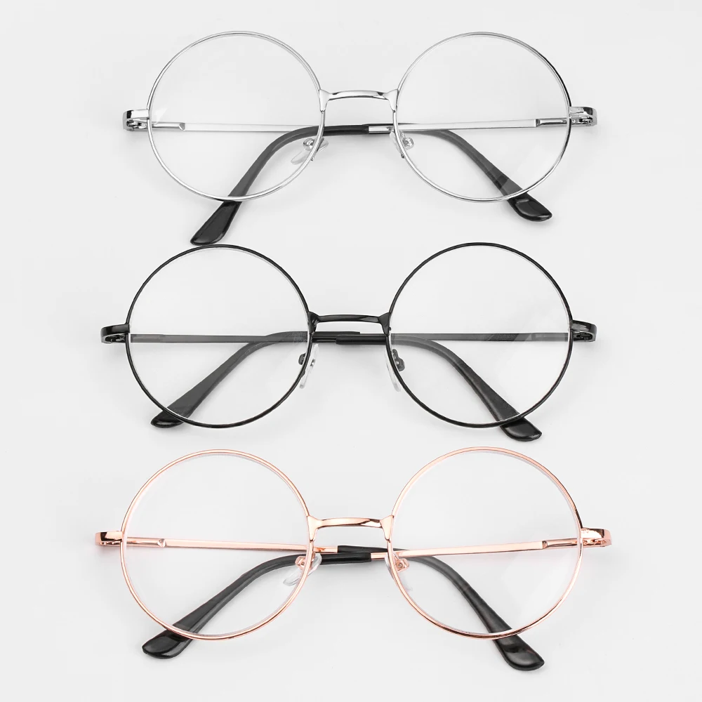 Круглые металлические очки для чтения, прозрачные линзы для мужчин и женщин, очки для дальнозоркости, оптические очки по рецепту от 0 до+ 4,0