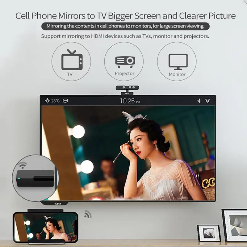 K9 4K беспроводной HDMI ТВ-карта AnyCast 2,4G 5GHZ WiFi Дисплей приемник для ТВ-тюнера Miracast для телефона Android PC