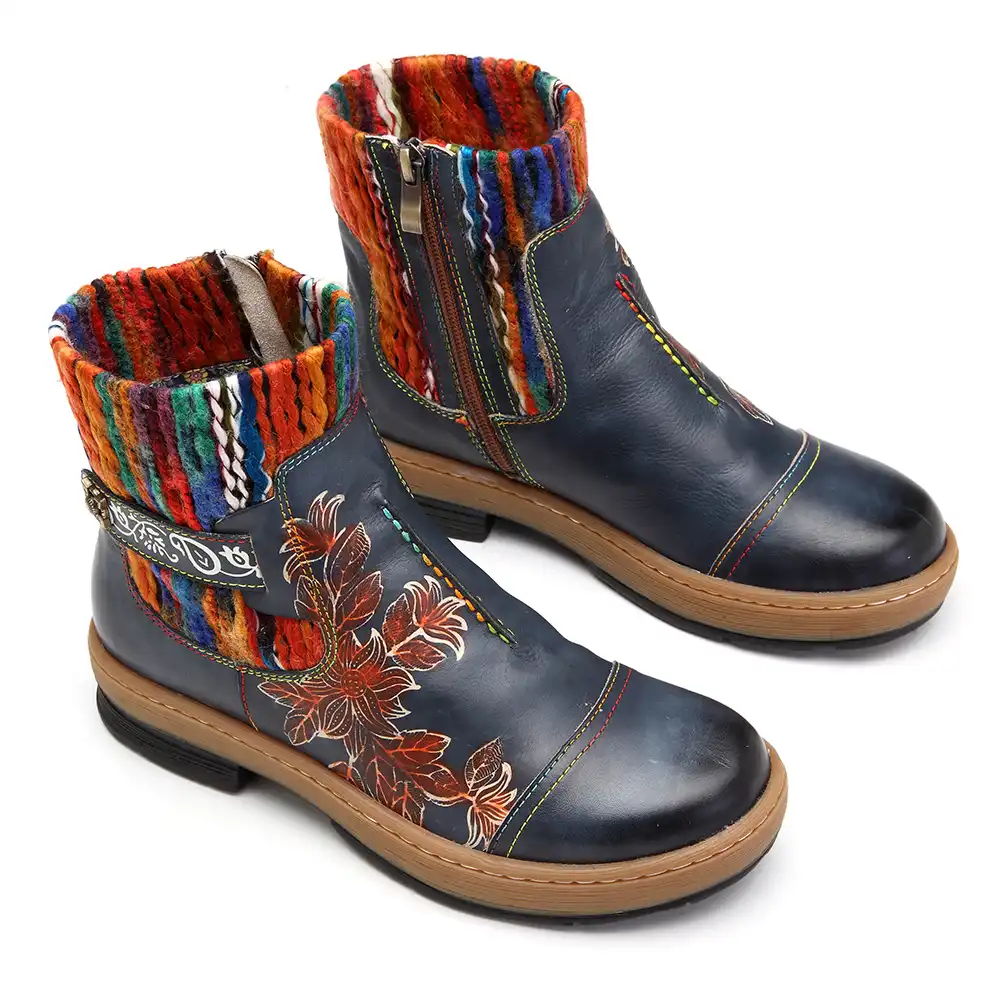 bohemian ankle boots