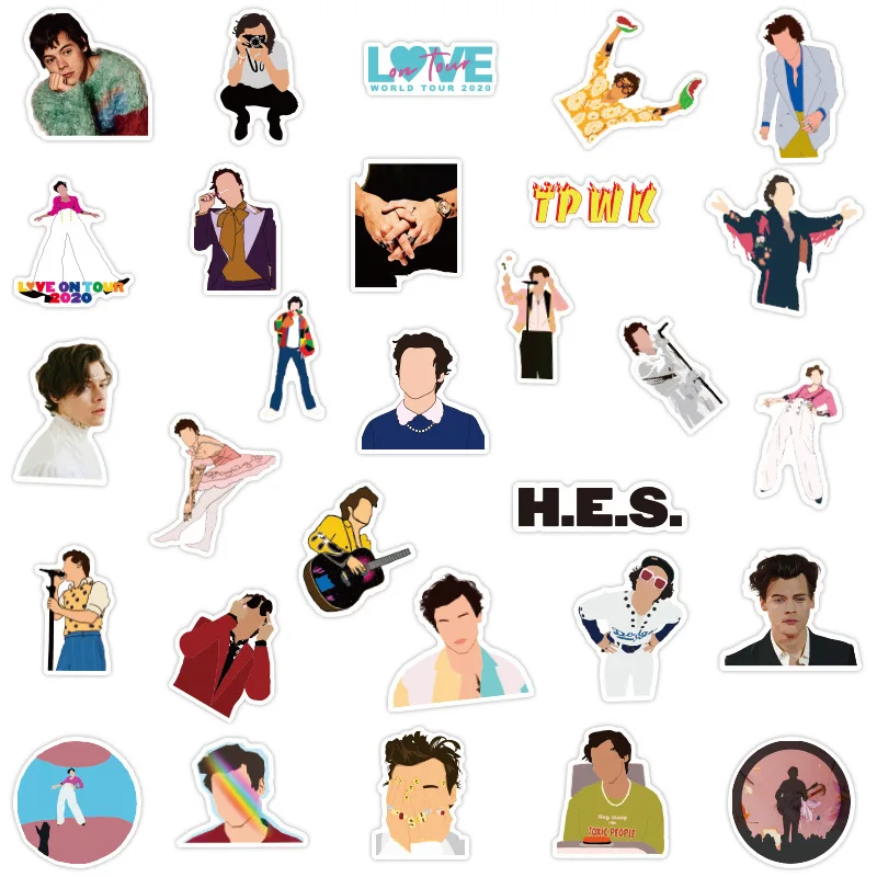 10/50pcs Cool British Singer Harry Styles Stickers