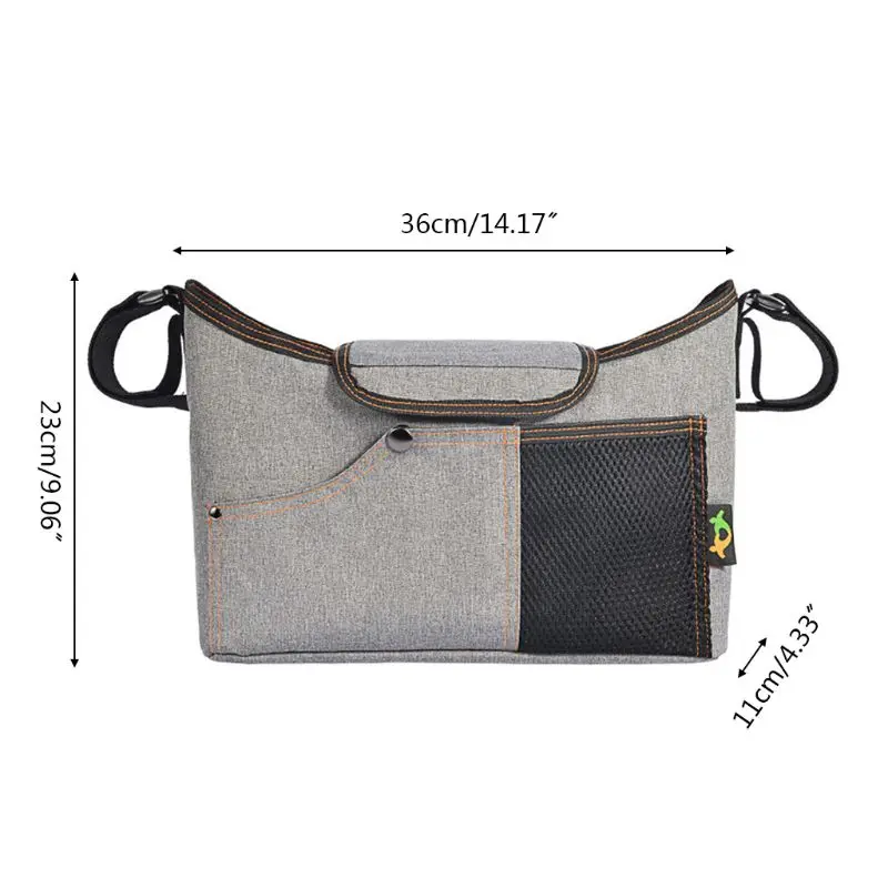 Pram Pushchair Organizer Bag Baby Stroller Storage Holder Universal Mummy Bag K4UE