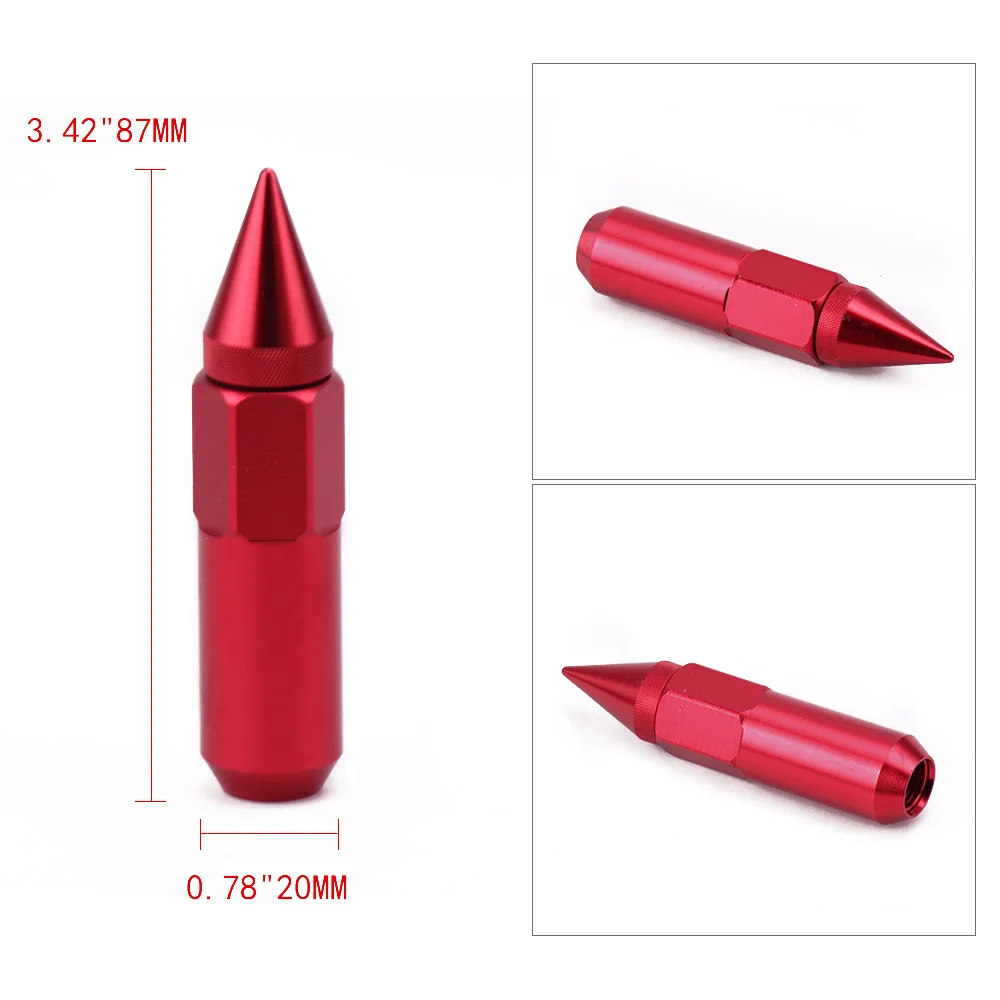 RASTP-Blox 87 мм шип колесные гайки M12x1.5/M12x1.25 луг гайка с логотипом RS-LN014