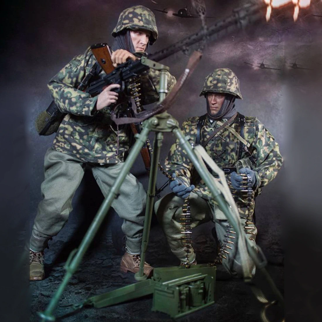 MODIKER 2019 Новый 1/6 30 см Солдат модель костюм реалистичный головной убор DIY ручной работы DID Второй мировой войны солдат модель Baldric