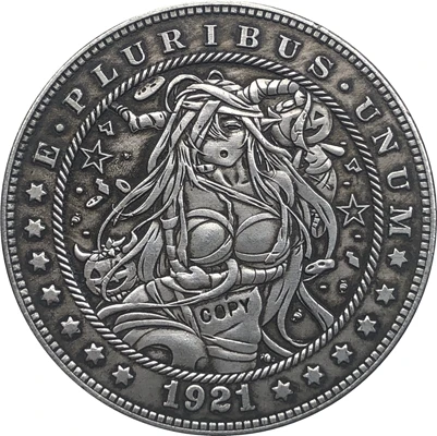 

Hobo Nickel 1921-D USA Morgan Dollar COIN COPY Type 148
