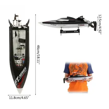 

FT012 2.4G RC Boat 45km/h High Speed with Brushless Motor Water Cooling System R9UE