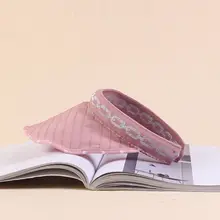 Женская летняя бейсбольная кепка на клипсах с пустым верхом, блестящая яркая серебристая металлическая цепочка, складная пляжная Солнцезащитная шляпа с широкими полями