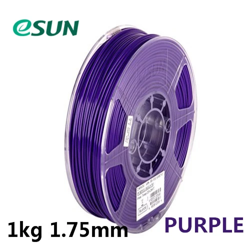 ESUN 1 кг 1,75 мм Высокое качество ABS/ABS+ ABS PRO 3d Принтер Нити ABS/ABS плюс катушка Многоцветный 3d Принтер Нити из России - Цвет: ABS 1kg PURPLE