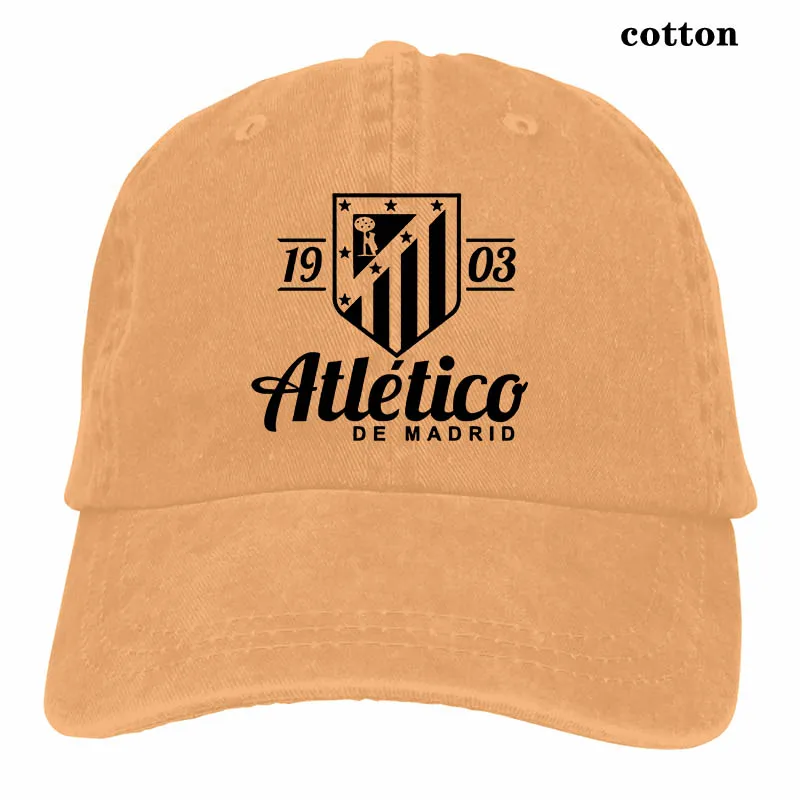 Атлетико Мадрид Espana Испания футбол бейсбольная кепка для мужчин и женщин Дальнобойщик шляпы Мода Регулируемая Кепка - Цвет: 3-Natural