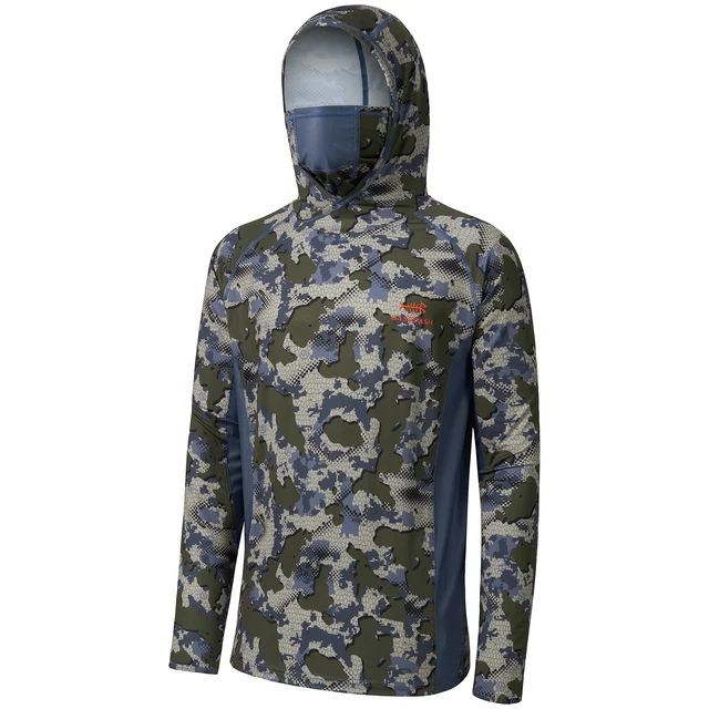 Camouflage hooded fishing shirts Clearance