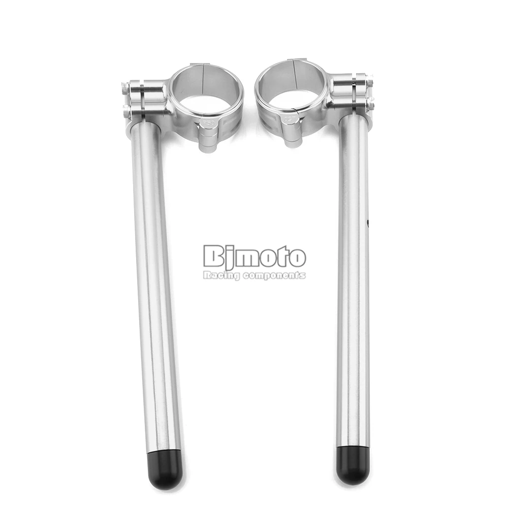 BJMOTO 7/" 22 мм руль OD мотоцикл 50 мм 55 мм Зажим На Руль Riser Clipon руль ручка бар ручки