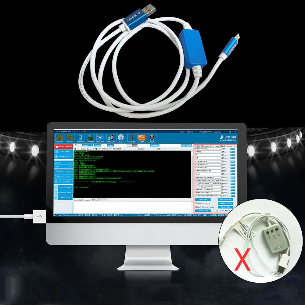 OEM DCSD кабель для iPhone последовательный порт тестирования инженерный USB 7/7P/8/8P/X