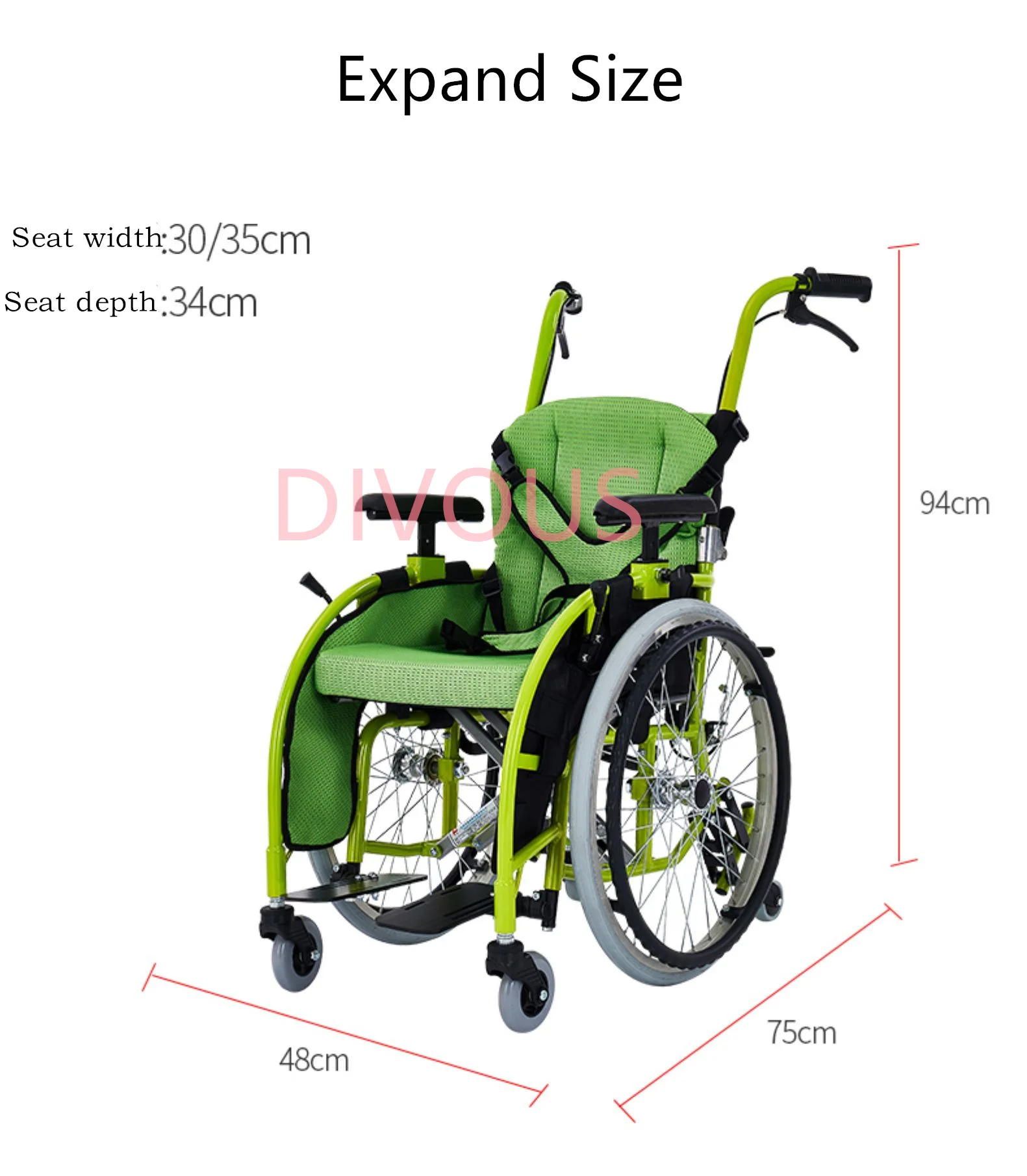 Cerebral palsy children wheelchair disabled folding cerebral palsy manual wheelchair