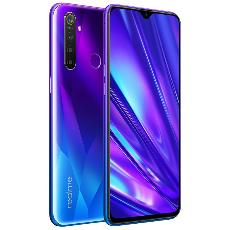 Мобильный телефон Realme Q 6,3 дюймов Snapdragon 712 AIE Восьмиядерный 48мп четырехъядерный VOOC 20 Вт быстрое зарядное устройство 4035 мАч Android 4G смартфон