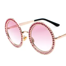 Роскошные Алмазные металлические затемняющие очки Женские уникальные брендовые дизайнерские солнцезащитные очки модные стильные