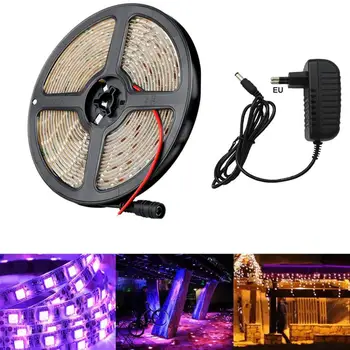 

12V 5M 300LEDs UV Strip Light European Regulation 390-400nm