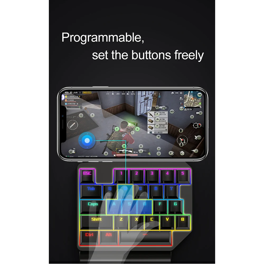 PUBG мобильный Геймпад контроллер игровая клавиатура мышь конвертер для Android Ios телефон к ПК Bluetooth 4,1 адаптер Plug and Play