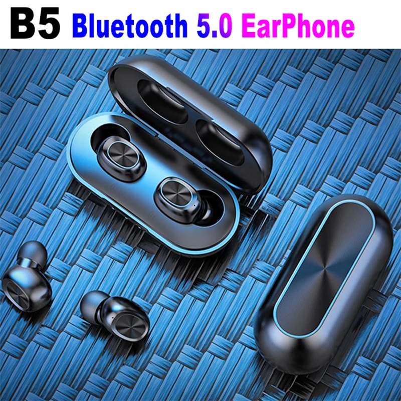 B5 TWS, беспроводные наушники, Bluetooth 5,0, наушники с сенсорным управлением, наушники, 9D, стерео, музыкальная гарнитура, 3500 мА/ч, внешний аккумулятор, PK i500 A6s