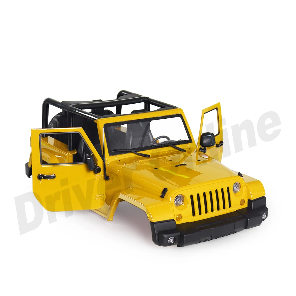 RC автомобильный жесткий пластиковый корпус открытый Jeep Wrangler JK Rubicon 2 дверь для 1/10